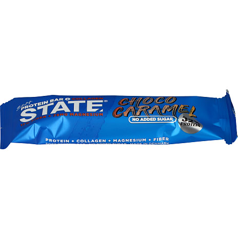 Proteinbar m. chokolade- og karamelsmag