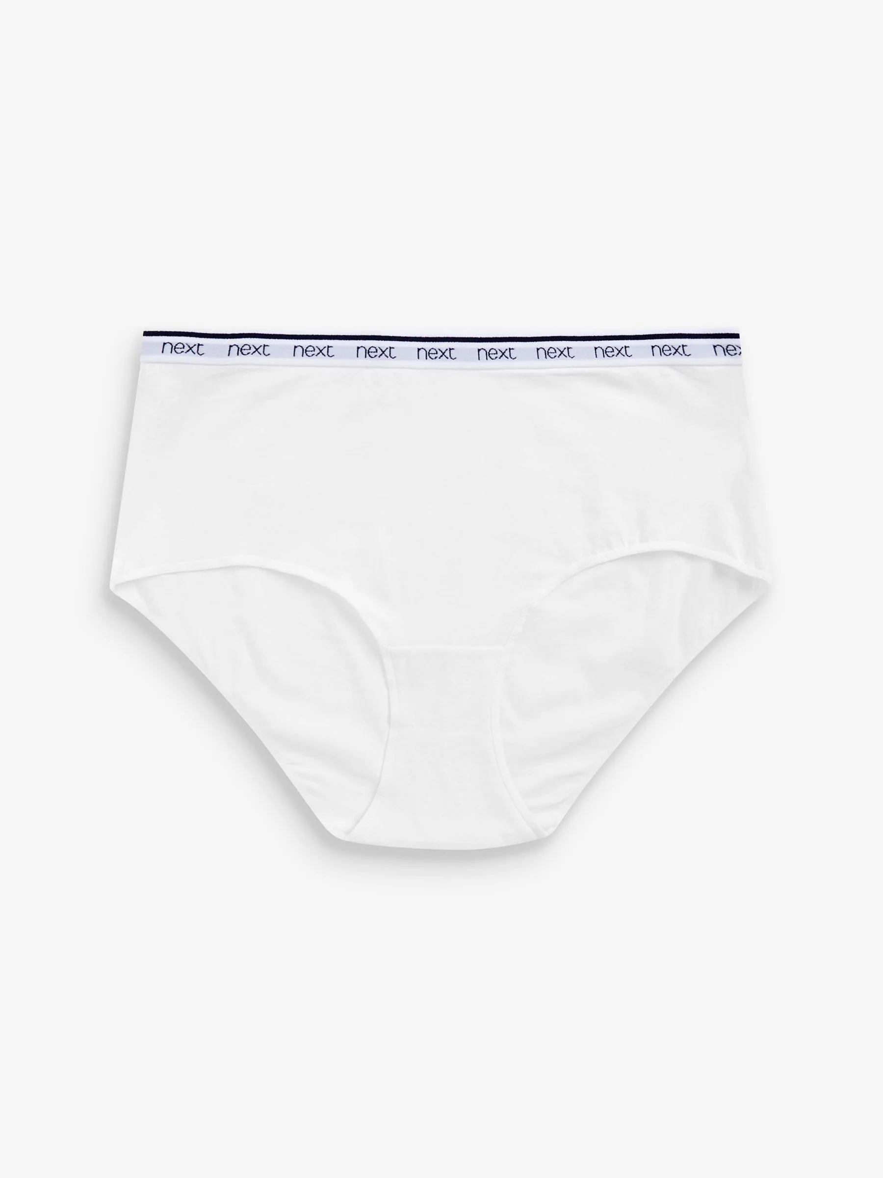 Roze/blauw gestreept - 4 Katoenen slipjes met logotailleband