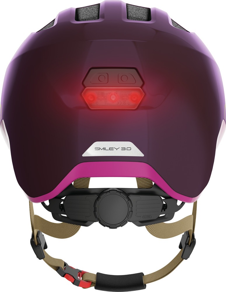 Abus Smiley 3.0 Ace LED Cykelhjelm Royal Purple