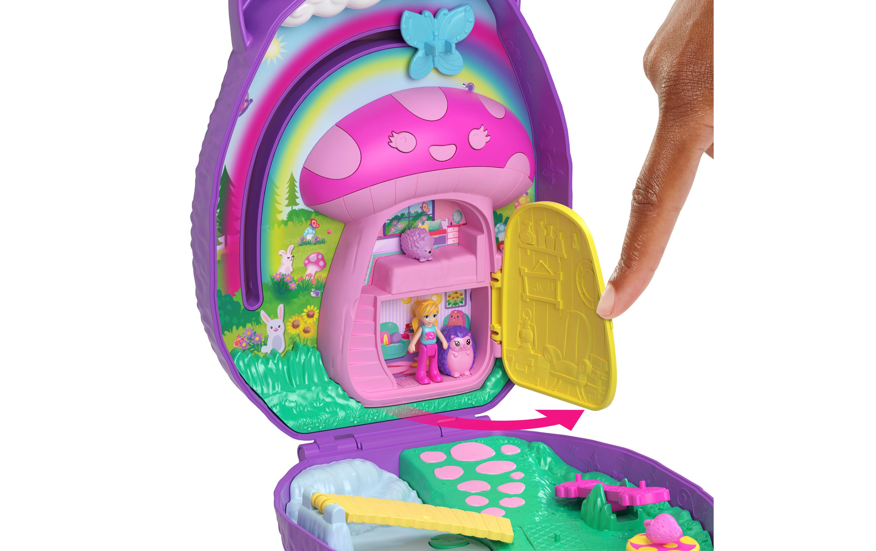 Spielset Igel-Mama & Baby SchatulleHandtaschen-Spielset mit 2 Puppen & 16 Accessoires inklusive Haustieren