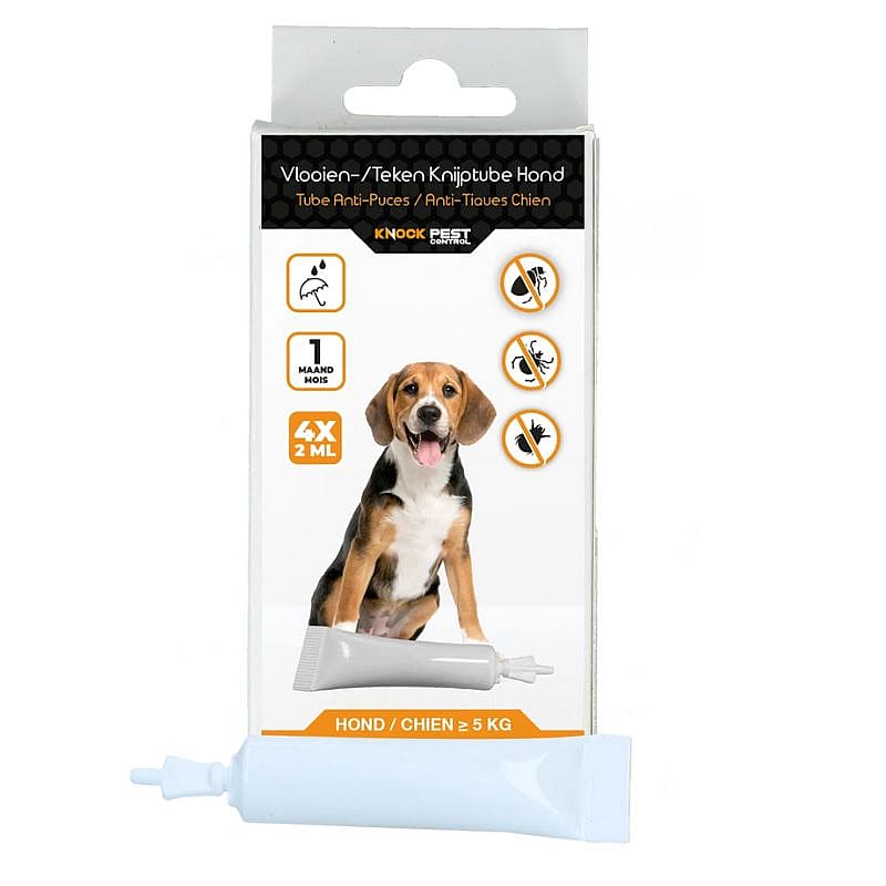 Knock Pest Vlooien-Tekenpipet Hond | 5 tot 15 kg 4 pipetten | 12267.1