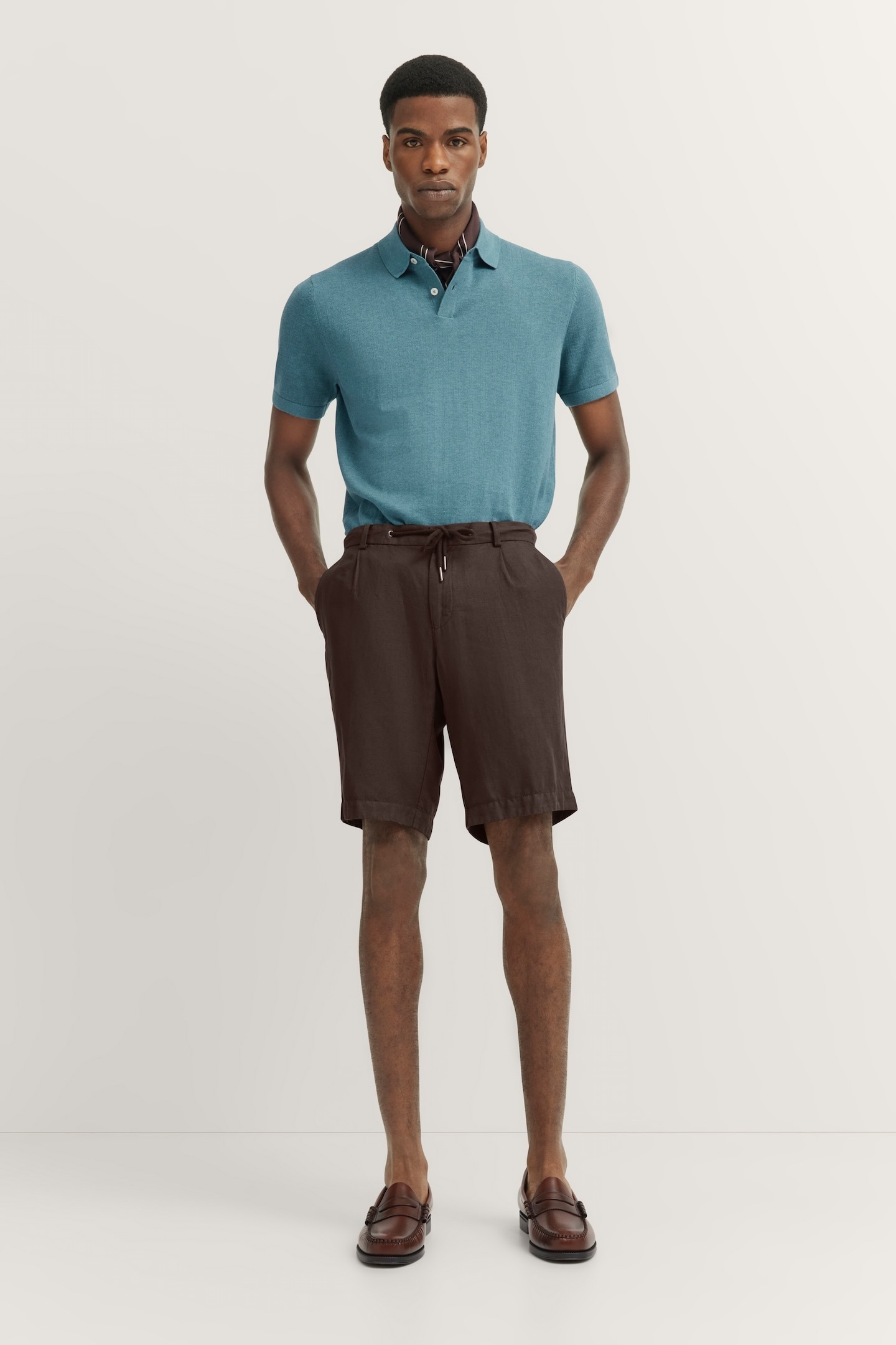 bugatti Bermudas  aus Leinen-Baumwollmix