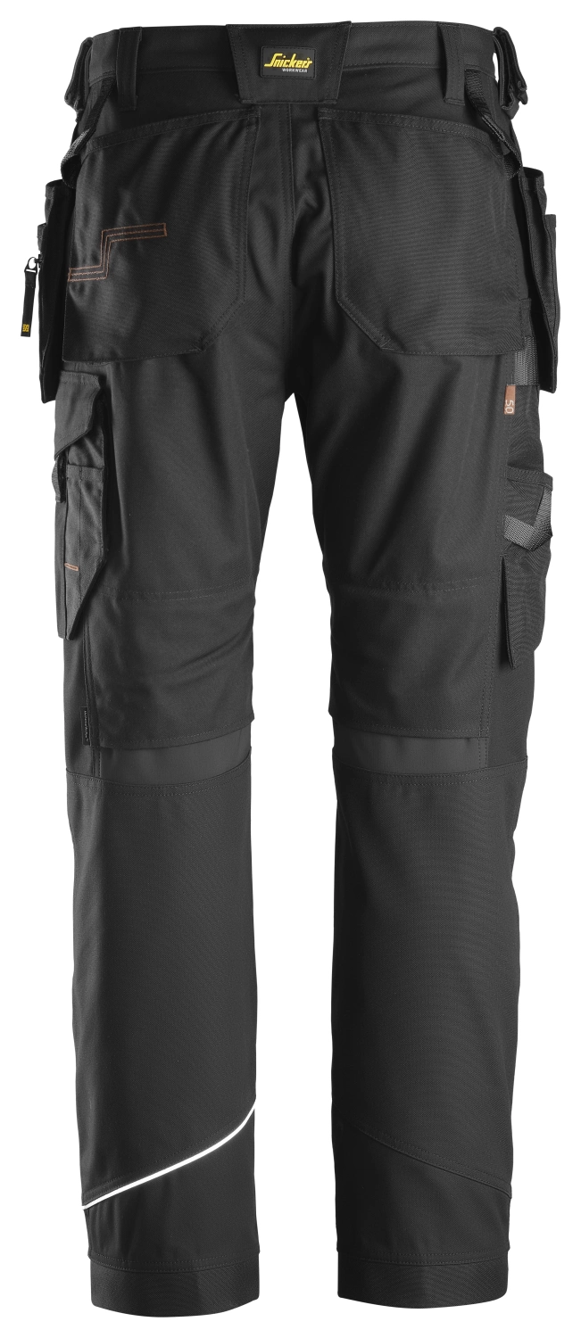 Snickers 6214 RuffWork Canvas  Werkbroek met holsterzakken - Zwart - Maat 060