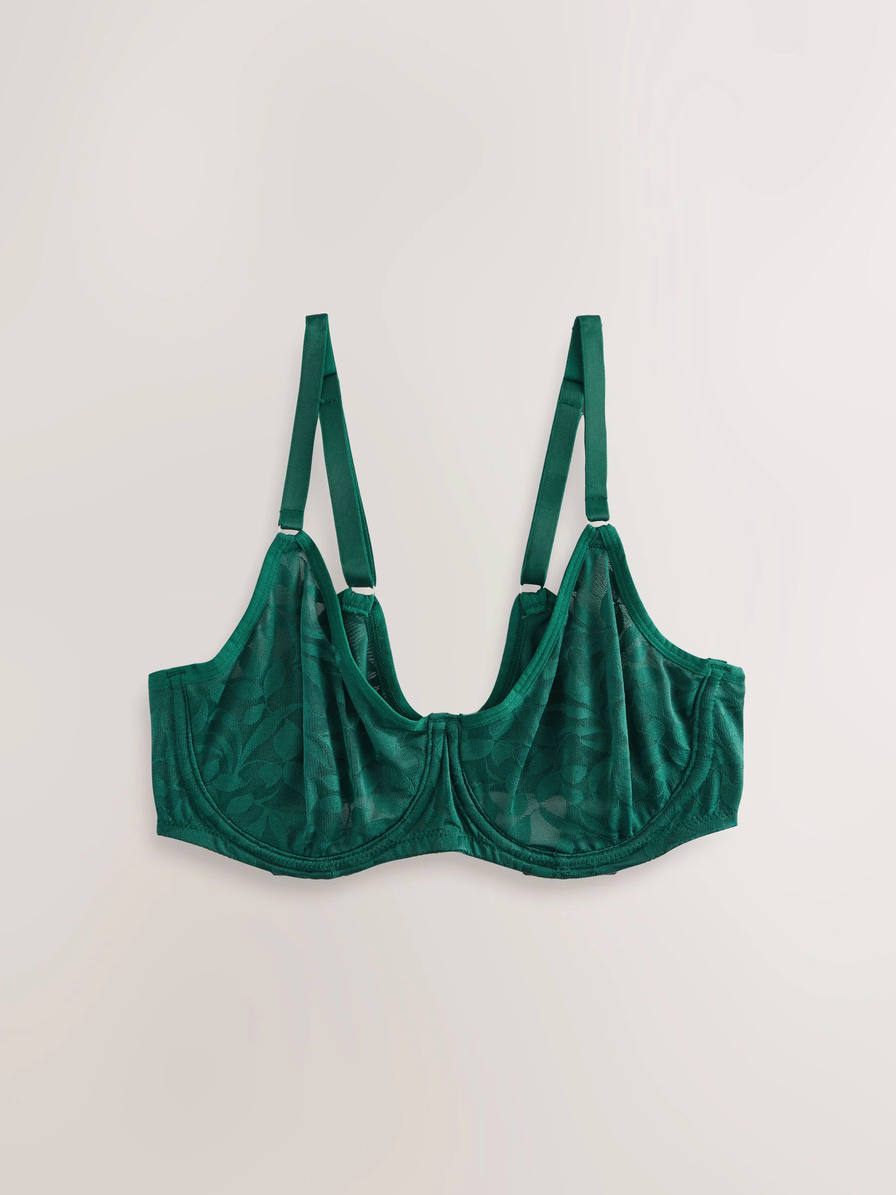 Groen/ecru - DD-G Lace Non Pad Full Cup Bras 2 Pack