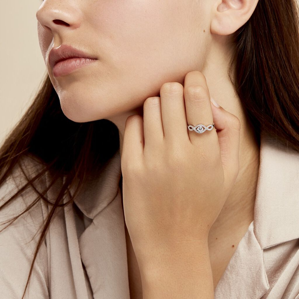 Bague Katerina Argent Blanc Oxyde De Zirconium