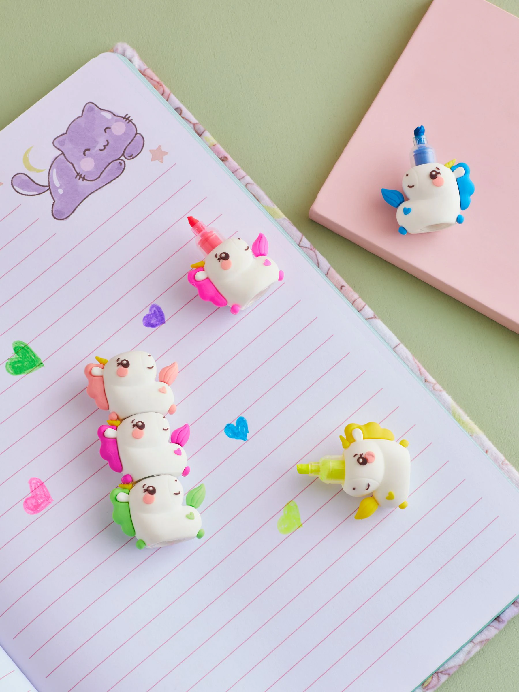 Kawaii stapelbare markeerstiften