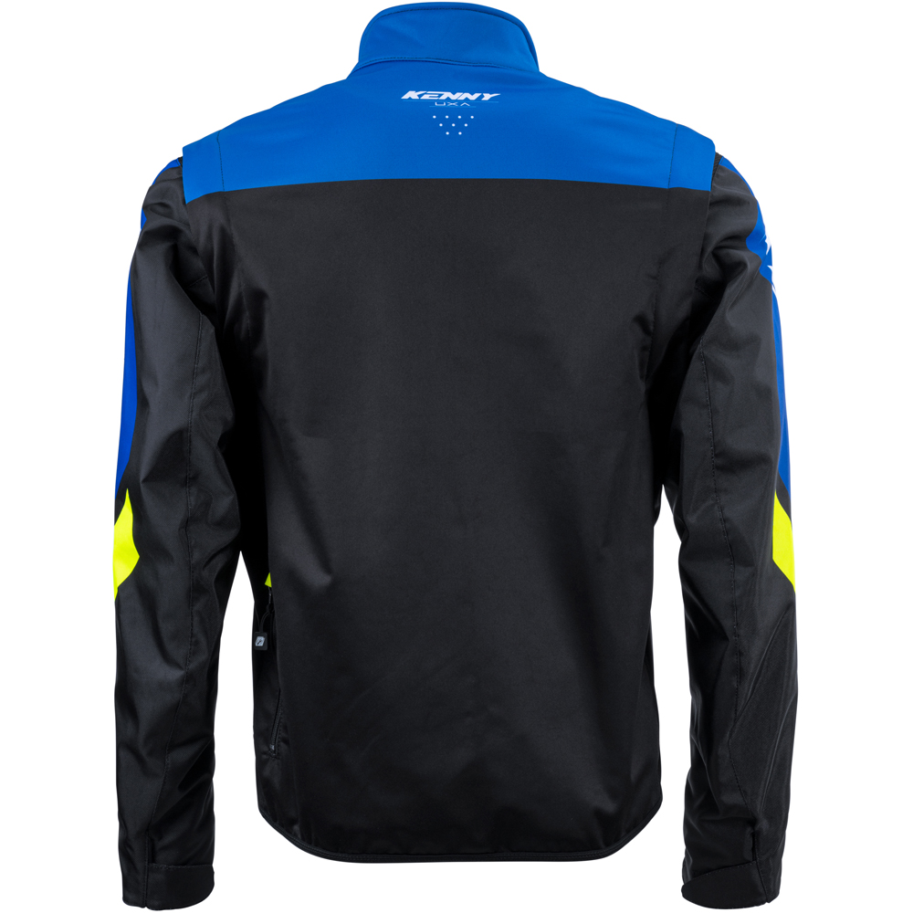 Kenny - Veste Softshell Noir / Bleu / Jaune