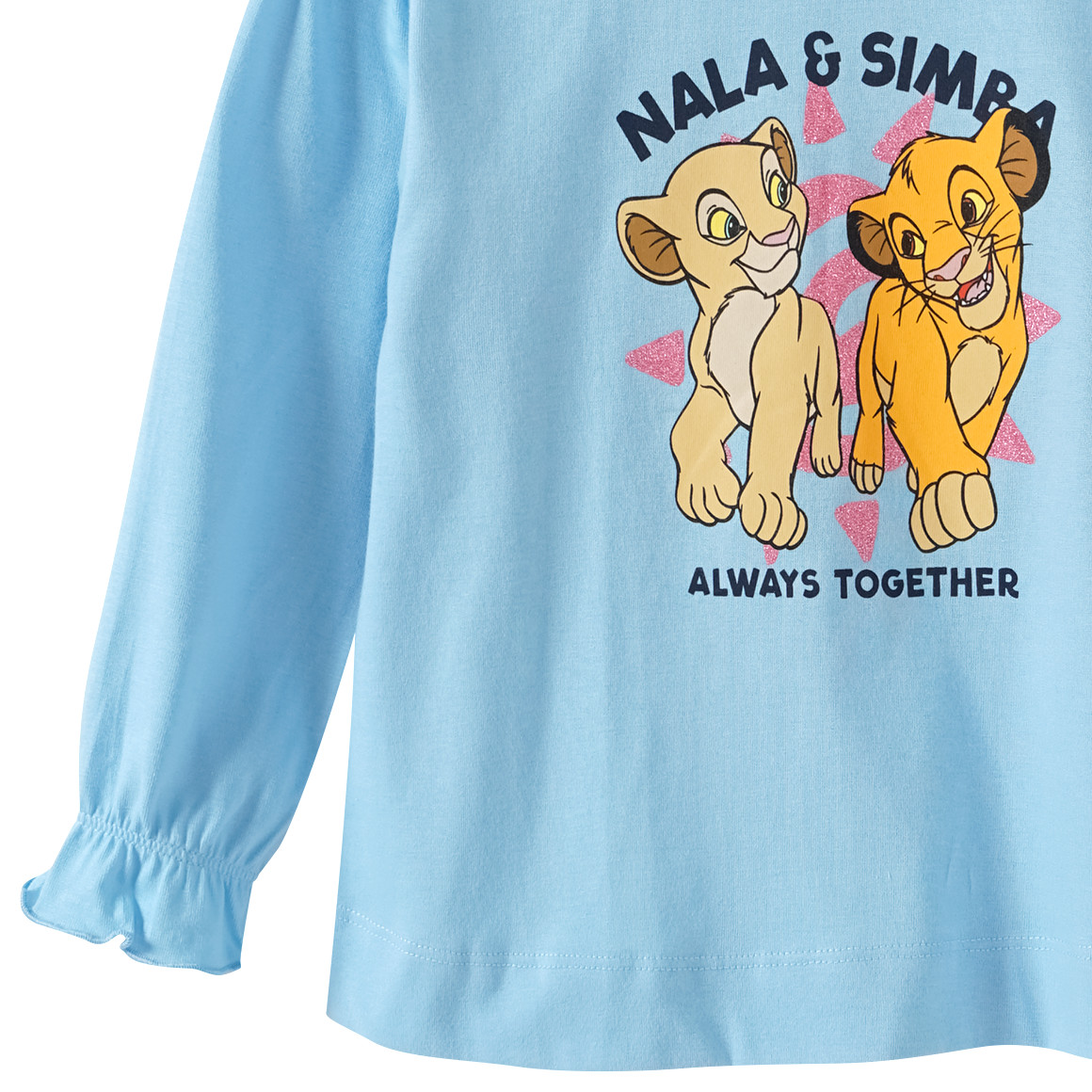 Topolino Der König der Löwen Langarmshirt mit Simba hellblau