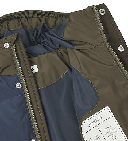 Liewood Daunenjacke - Palette - Army Brown/Multi Mix