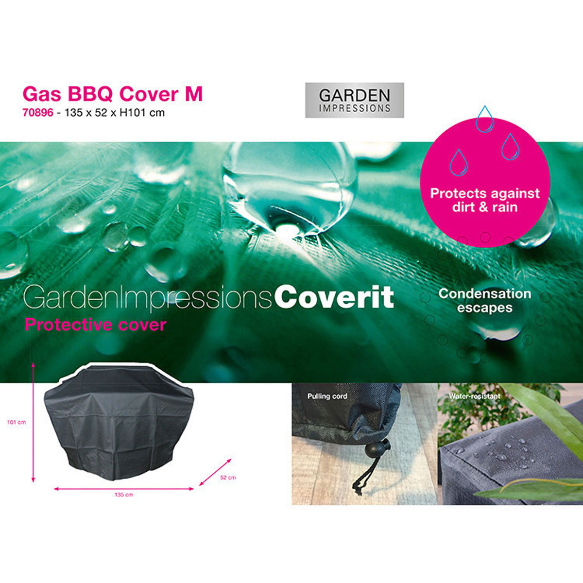 Garden Impressions Coverit Maat M gas barbecuehoes