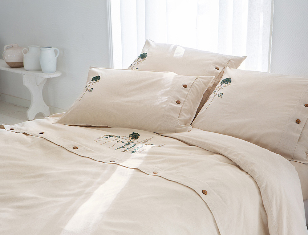 Housse de couette fermeture zip-Herbier