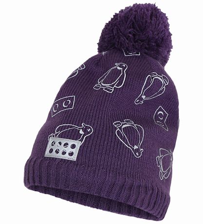 LEGO® Duplo Strickmütze - LWAripo - Lila m. Pinguine