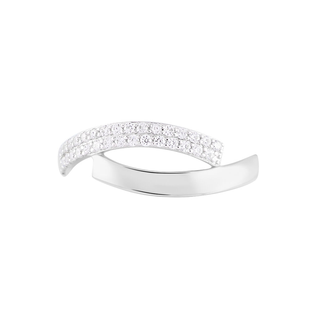 Bague Vero Or Blanc Oxyde De Zirconium