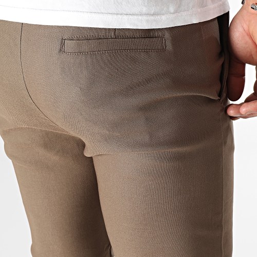 Pantalon Chino Skinny Marron