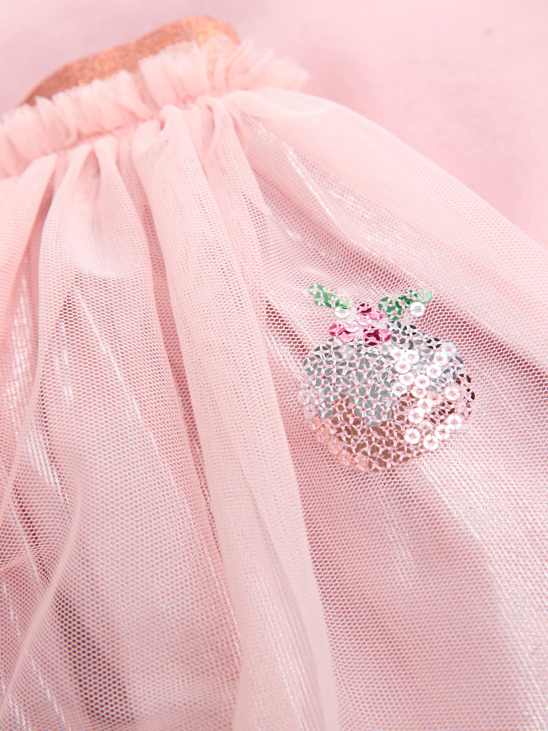 Roze Kerstmis - Set van top met lange mouwen en rok (3mnd -7jr)