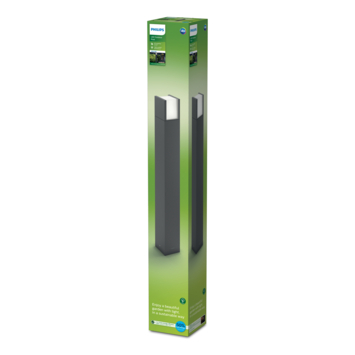 Philips tuinpaal Arbour geïntegreerde LED 77 cm 4W 800 lm antraciet
