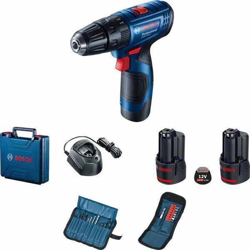 Bosch - GSB 120-LI Accu Schroevendraaier - Inclusief 23-delige Bitset - Lithium-ion