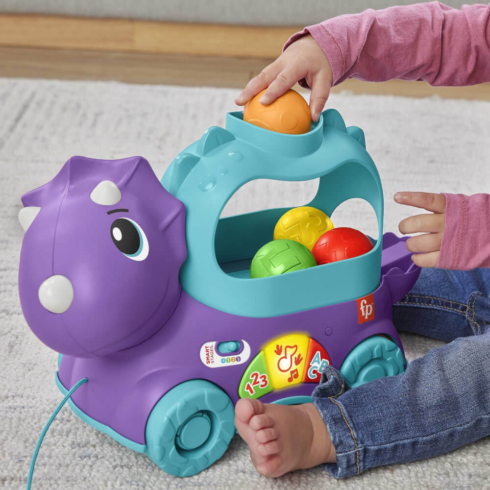 Mattel HNR54 Fisher-Price Bällespaß Nachzieh-Dino (D)