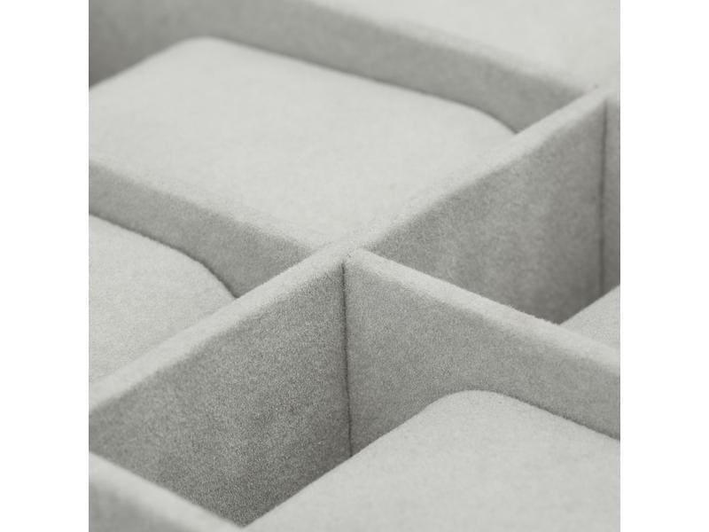 relaxdays Uhrenbox für 12 Uhren 8 cm, Grau/Schwarz Uhrenkasten