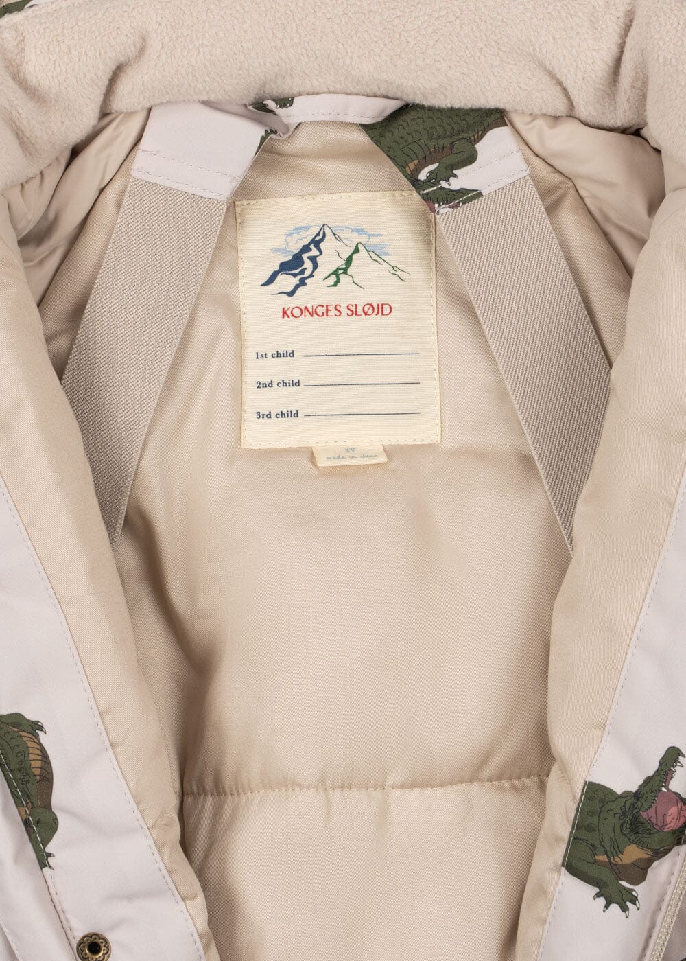 Konges Sløjd Nohr Snowsuit Print crocodile