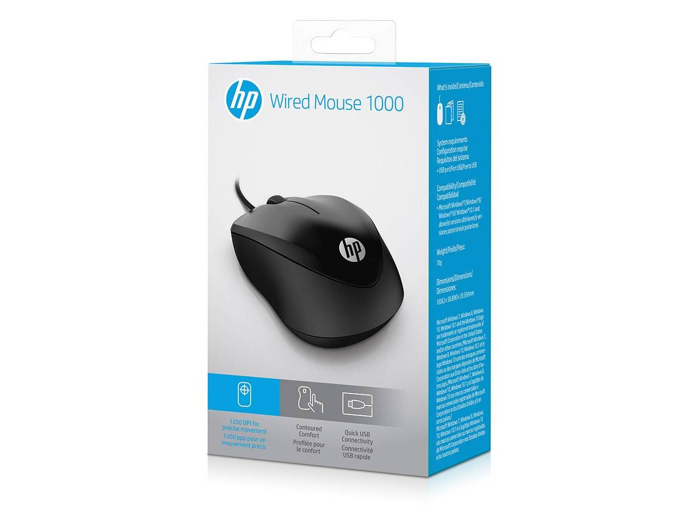 RATO COM FIO HP 1000