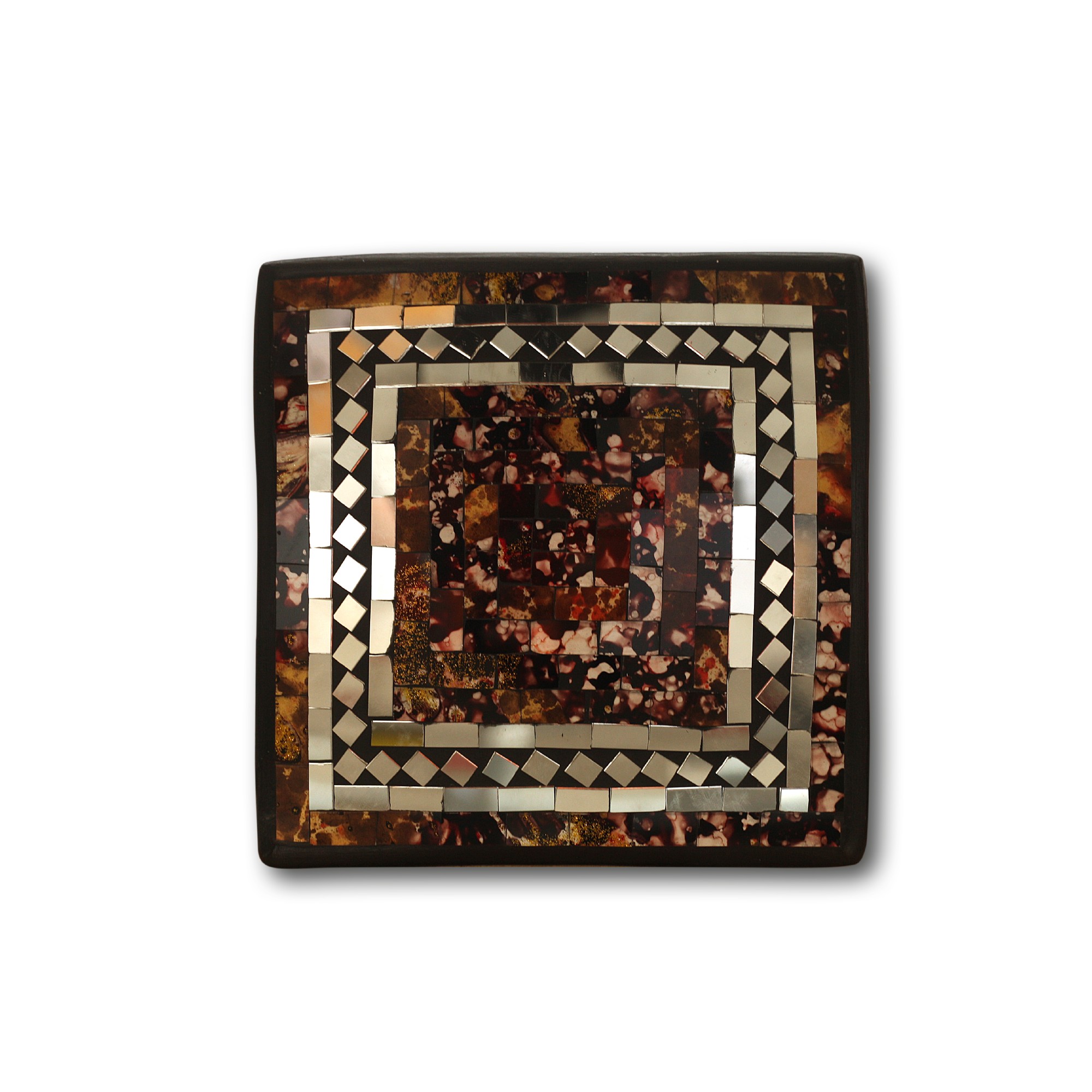 3er-Set Mosaikteller 'Brownie' von fischer's lagerhaus