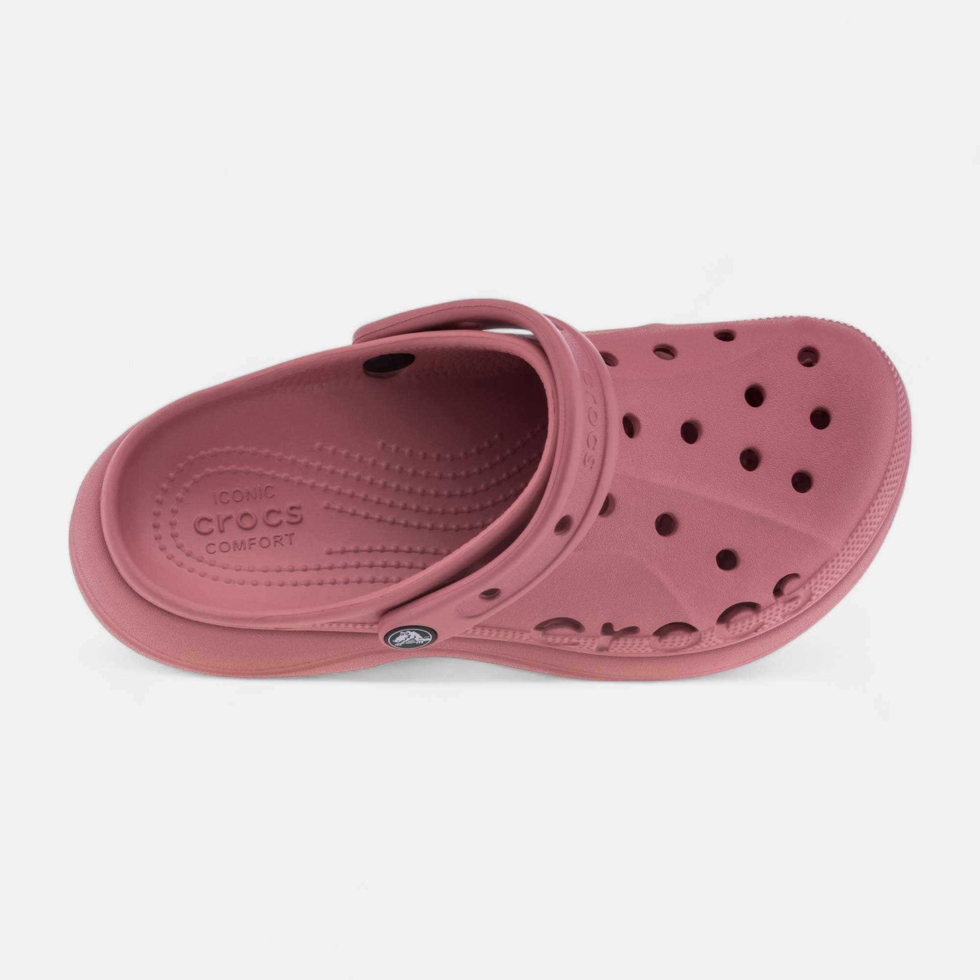 Claquettes de plage à talon compensé Femme rose