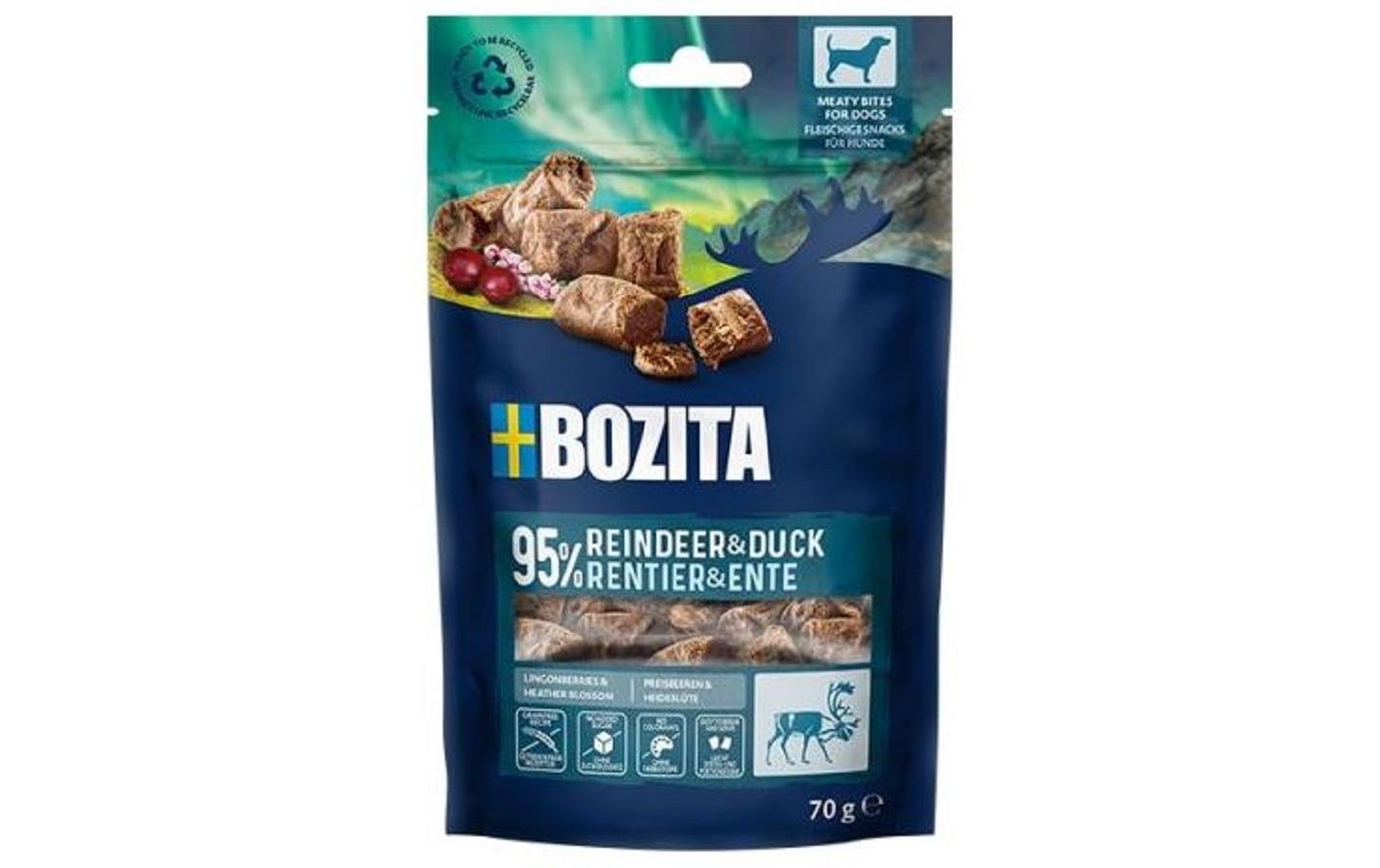 Leckerli Meaty Bites Rentier & Ente 70 gSnack für Hunde
