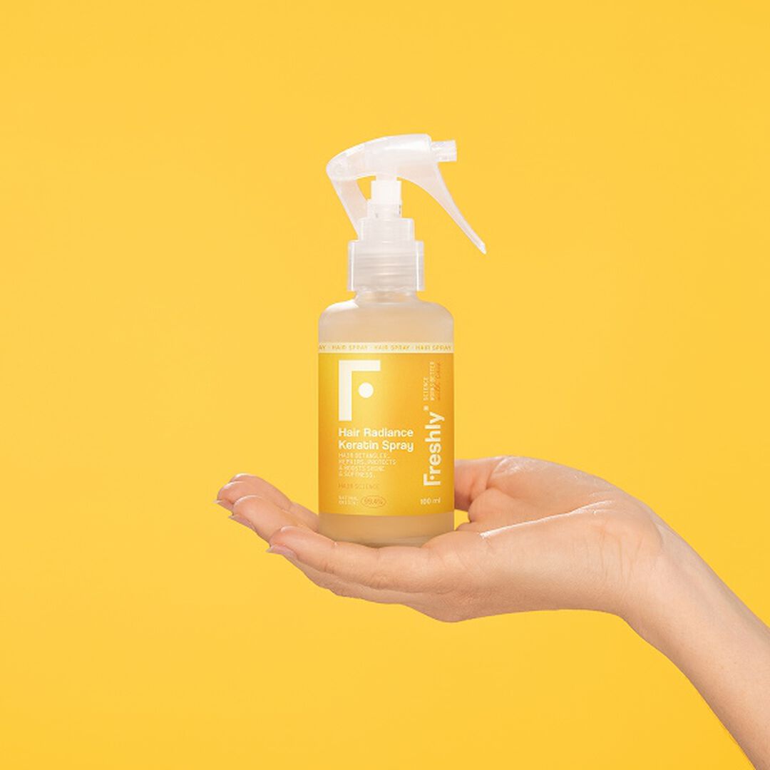 FRESHLY  Protetor Térmico e Desembaraçador -  Hair Radiance Keratin Spray - 200ml