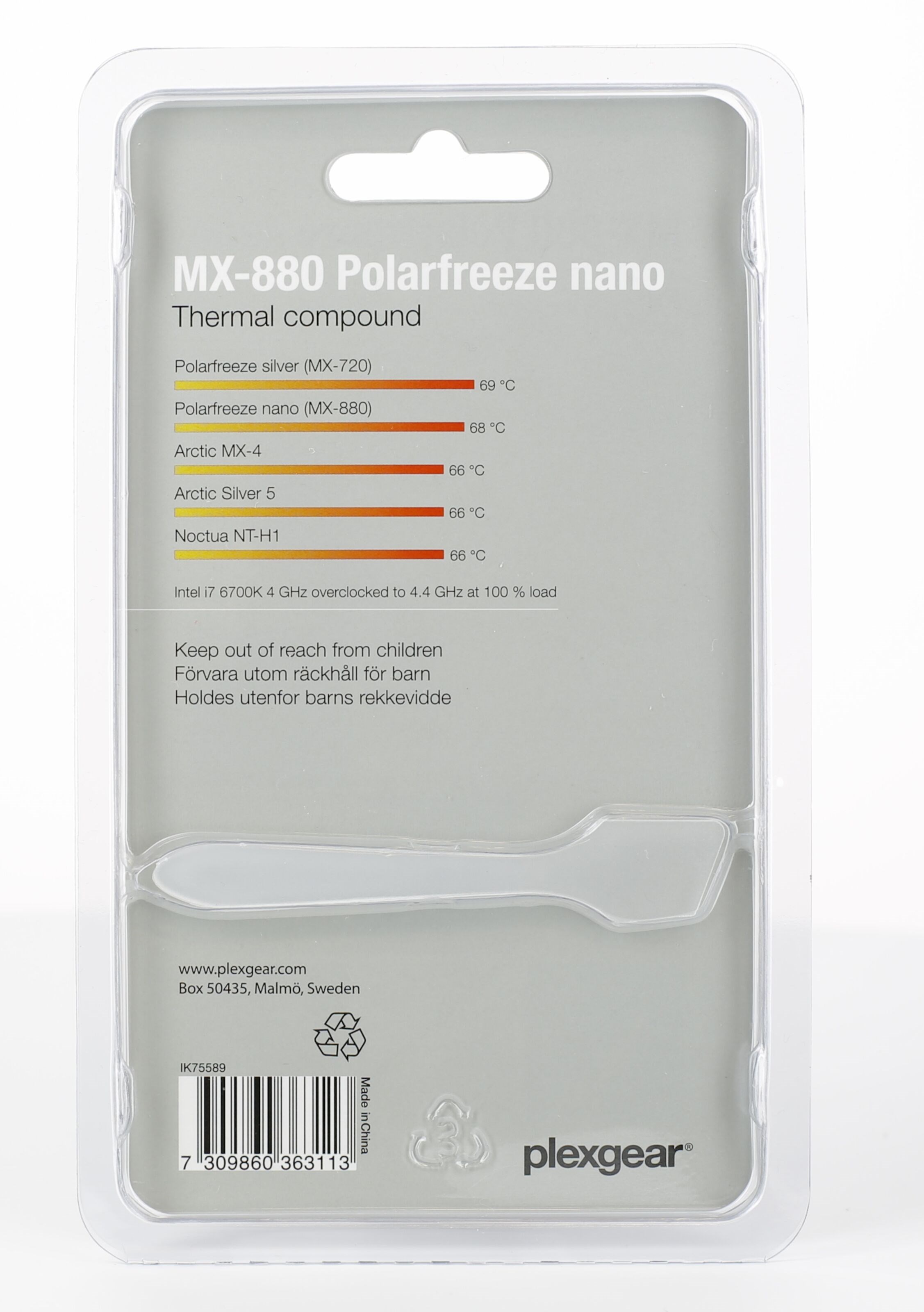 Plexgear MX-880 Polarfreeze Nano Kjølepasta 4 g