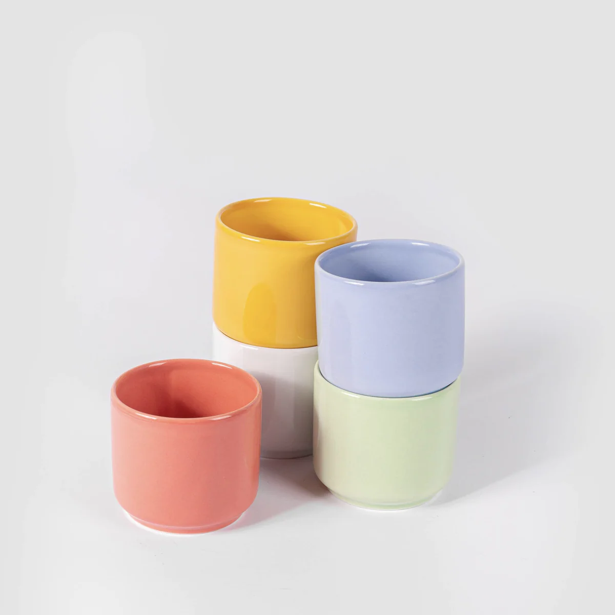 Tasse à café en porcelaine jaune OGRE La Fabrique