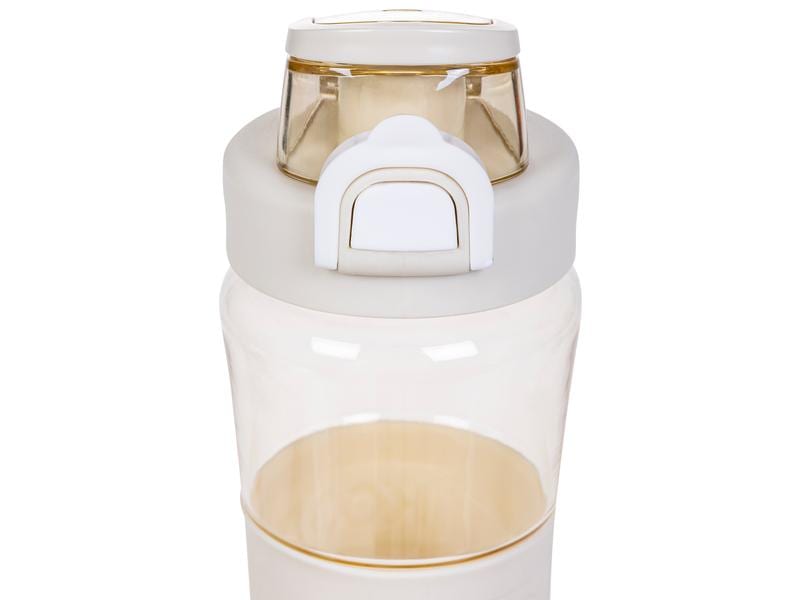 KOOR Trinkflasche Beige 650 ml Handliche Flasche aus Kunststoff für den täglichen Einsatz