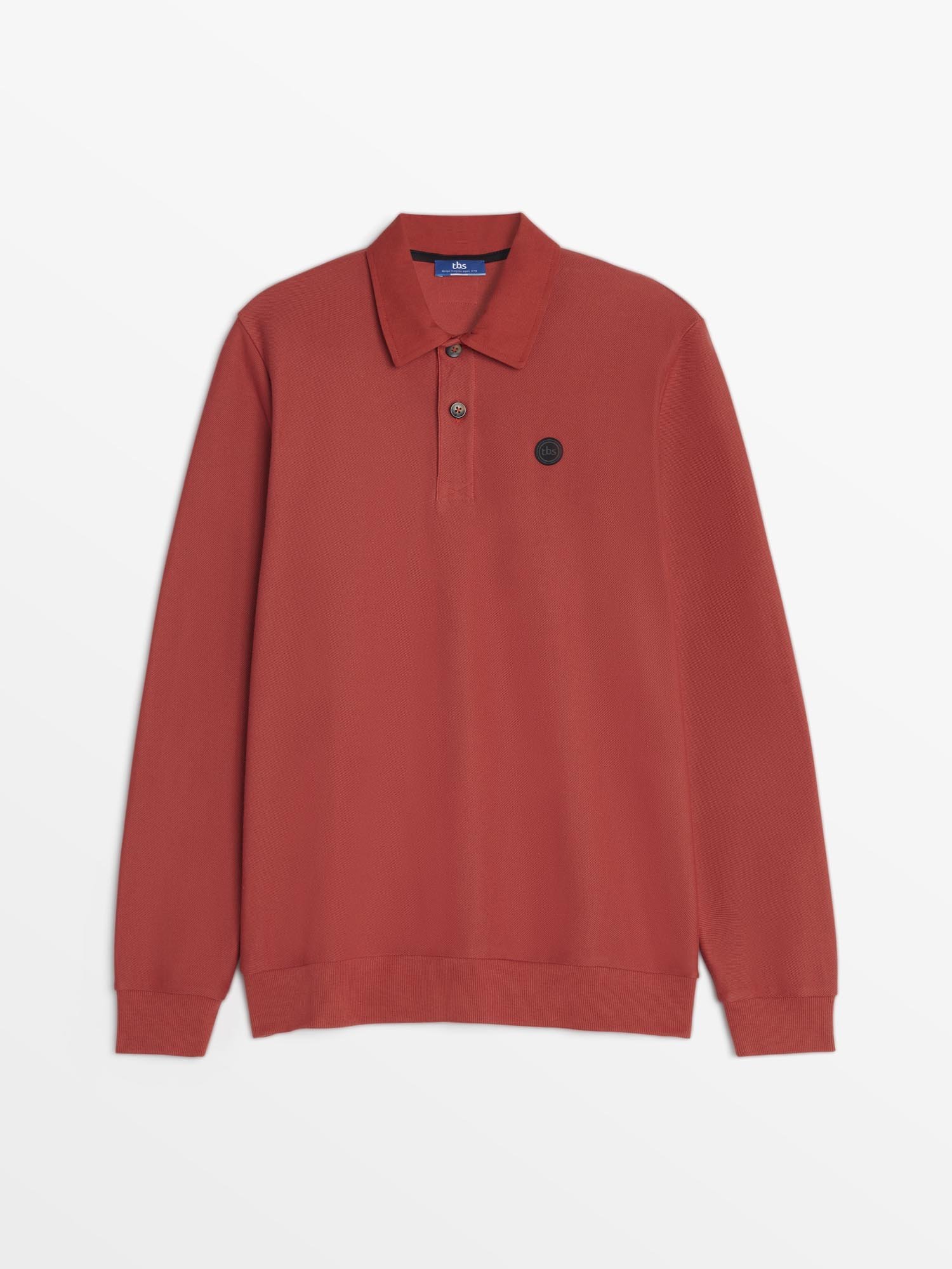 Polo Homme Manches Longues Orange