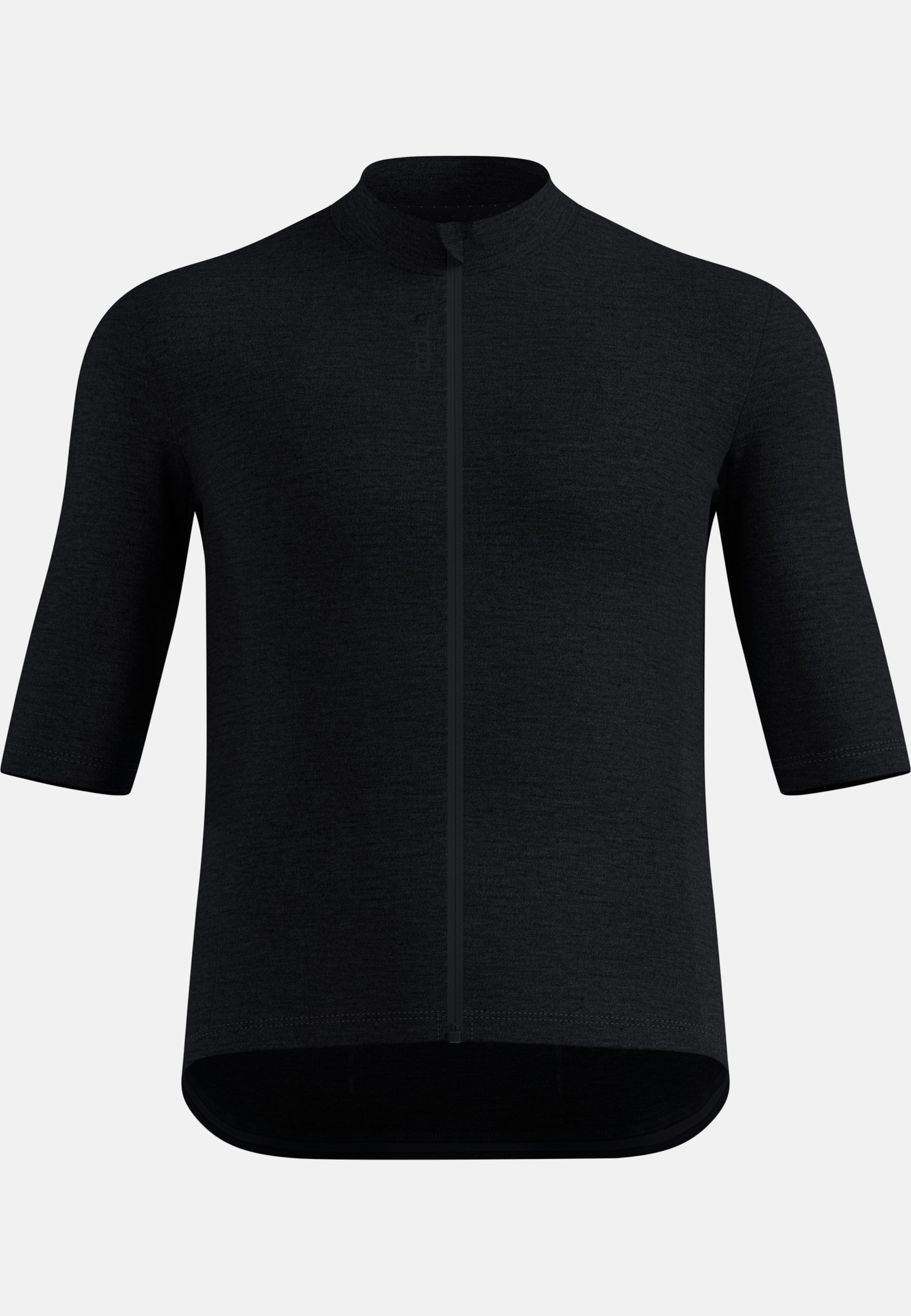 Zeroweight Merino Radtrikot mit Reissverschluss in black