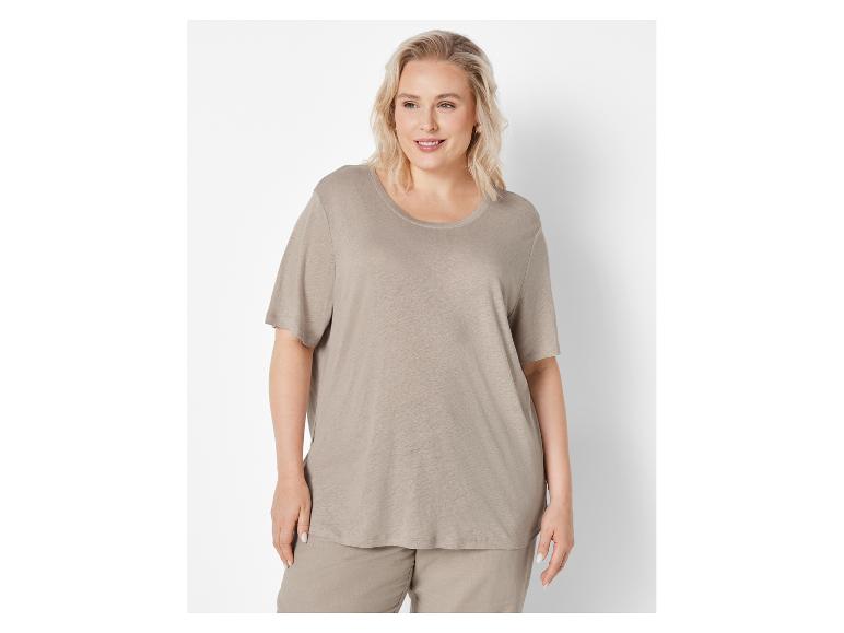 Linnen dames T-shirt - Plus size