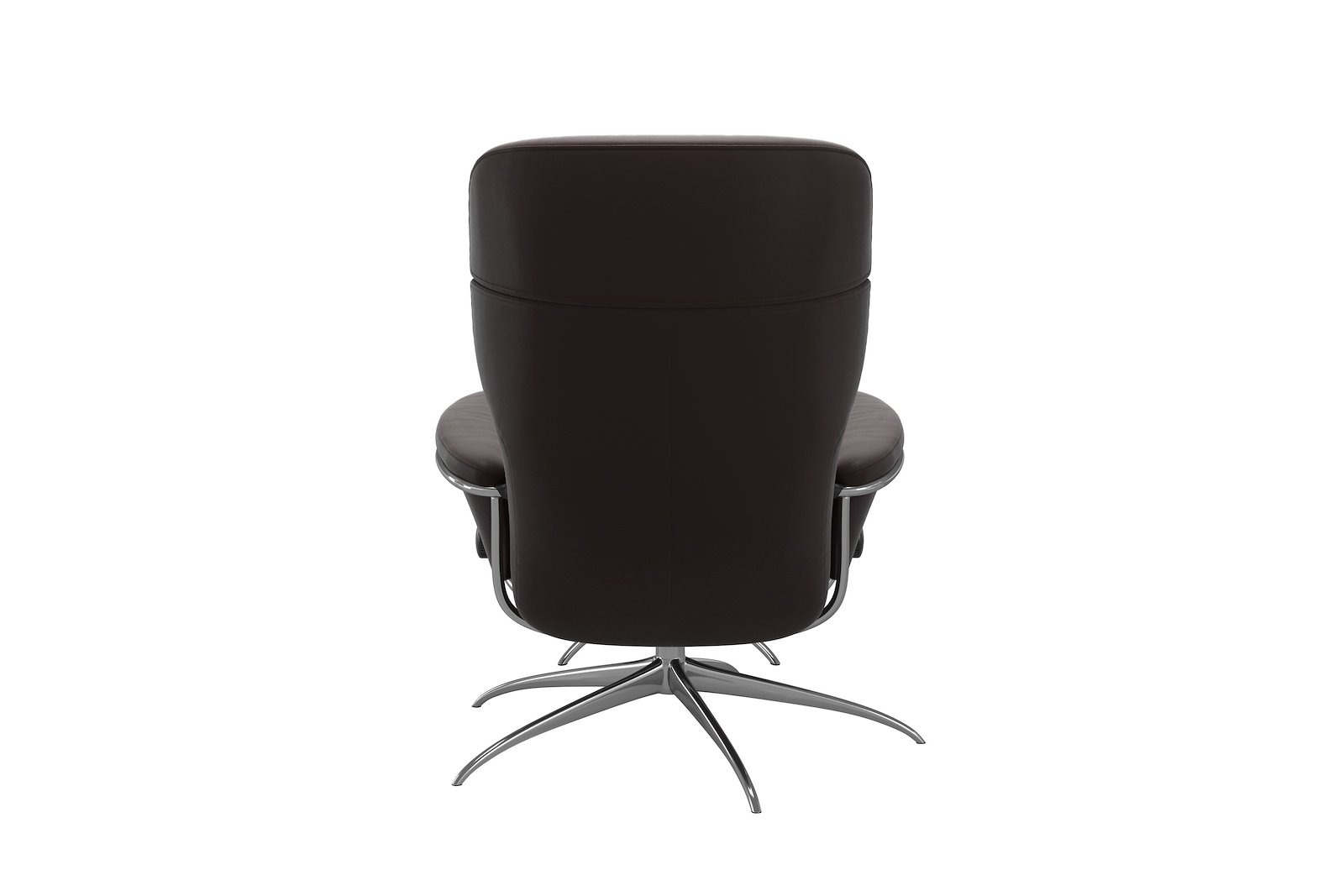 Rome lenestol m/krakk Hud Paloma Chocolate - Star - Chrome