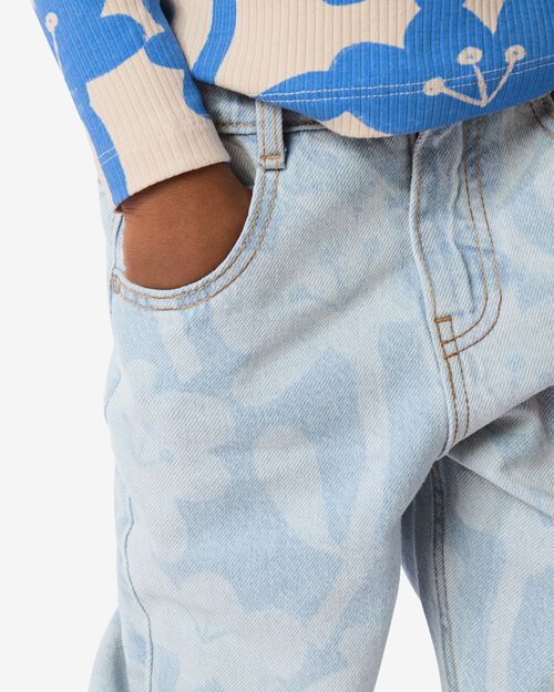 jean enfant denim coupe décontractée bleu