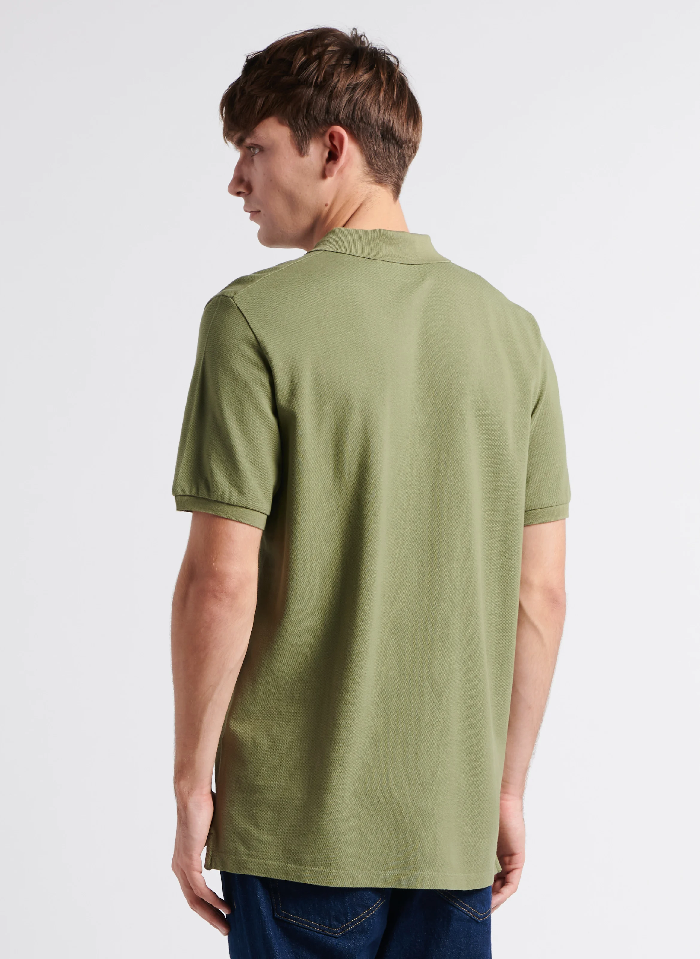 Polo regular-fit en coton | Kaki