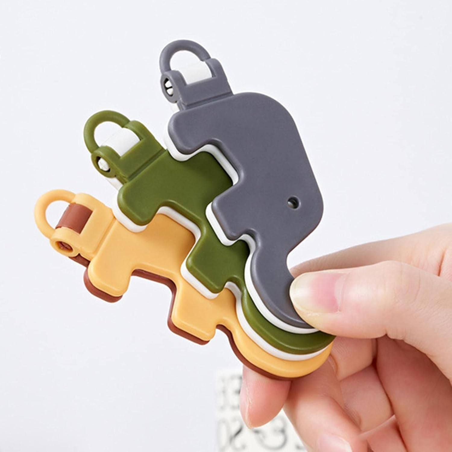 (3er Set) Faltbare Smartphone Halterung mit Elefanten-Design - diverse Farben