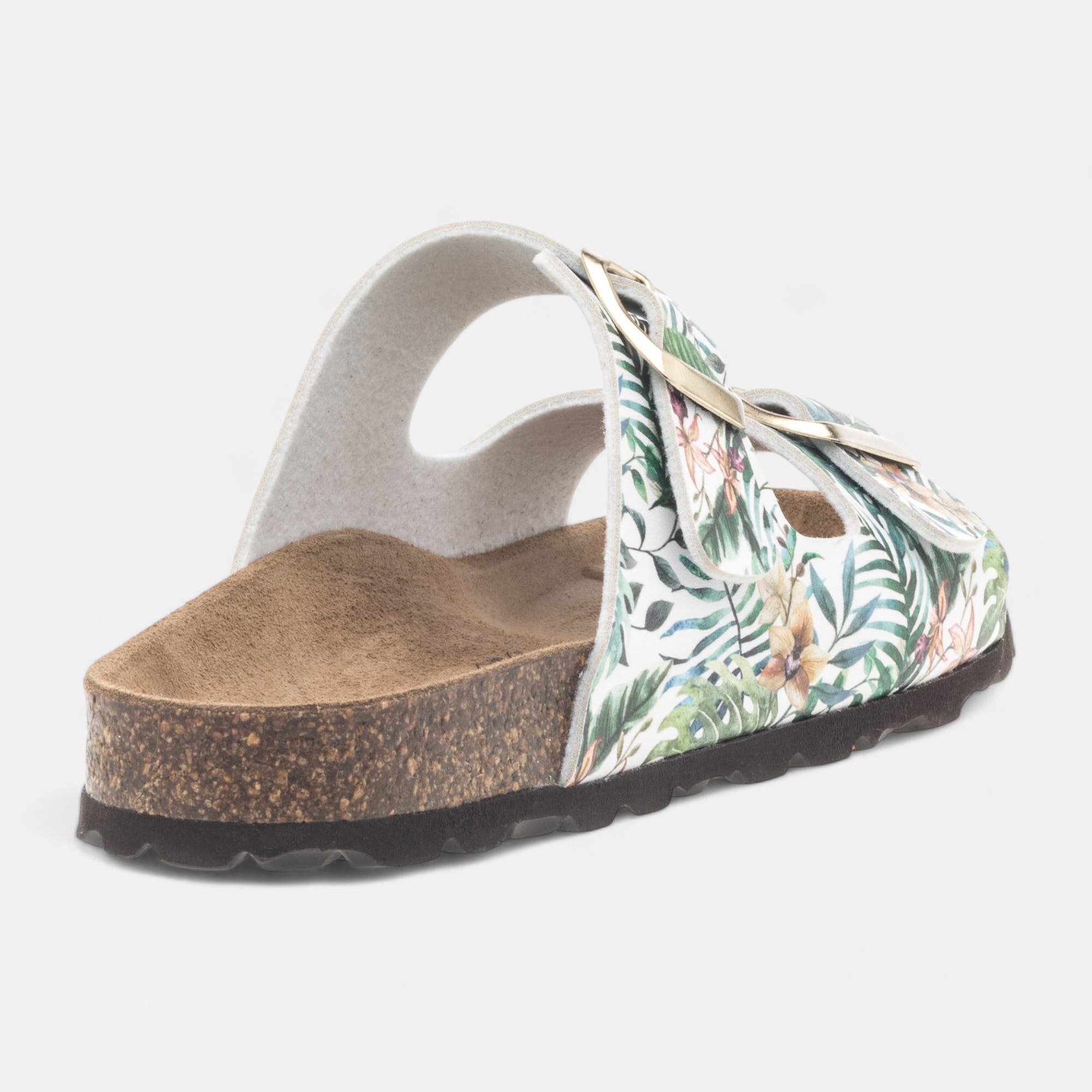 Mules semelle liège Femme multicolore