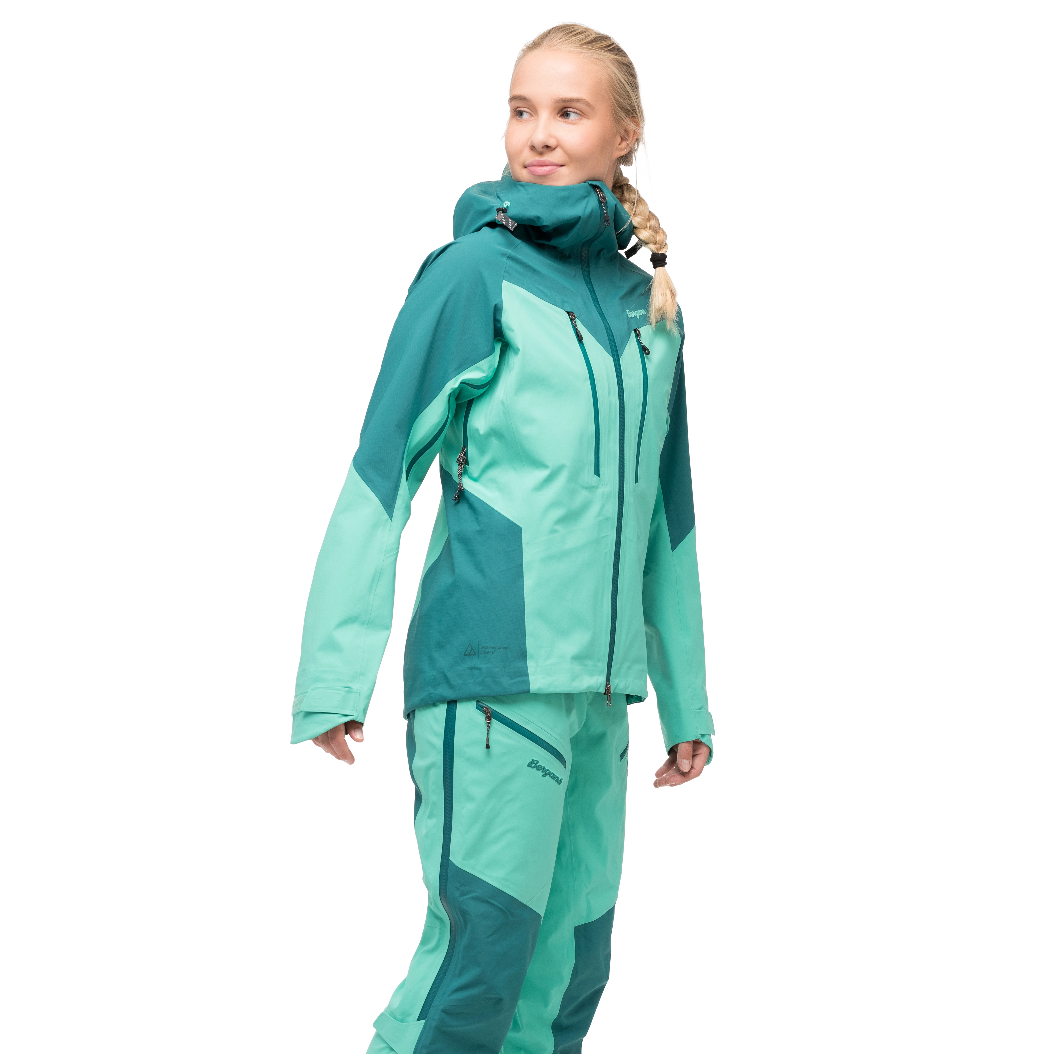 Tind 3L Shell Jacket Women Light Malachite Green / Malachite Green