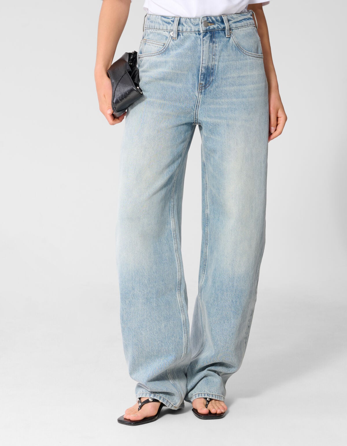 Heavy Barrel Fit Jeans Lichtblauw