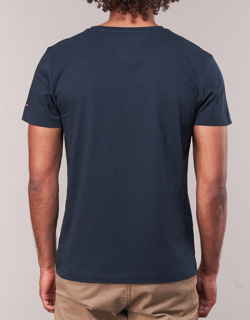 Tommy Hilfiger - TOMMY FLAG HILFIGER TEE - Marine