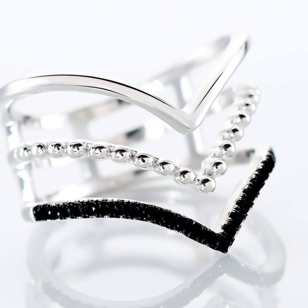 Bague Irina Argent Blanc Oxyde De Zirconium