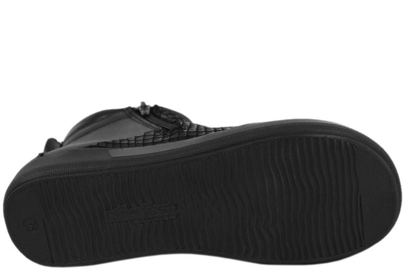 NEW FEET KORT STØVLE SORT GLAT SKIND