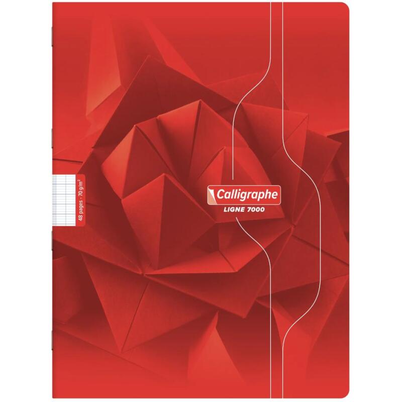 Cahier piqué 7000 24x32 cm 48 pages grands carreaux 70 g - Assortis
