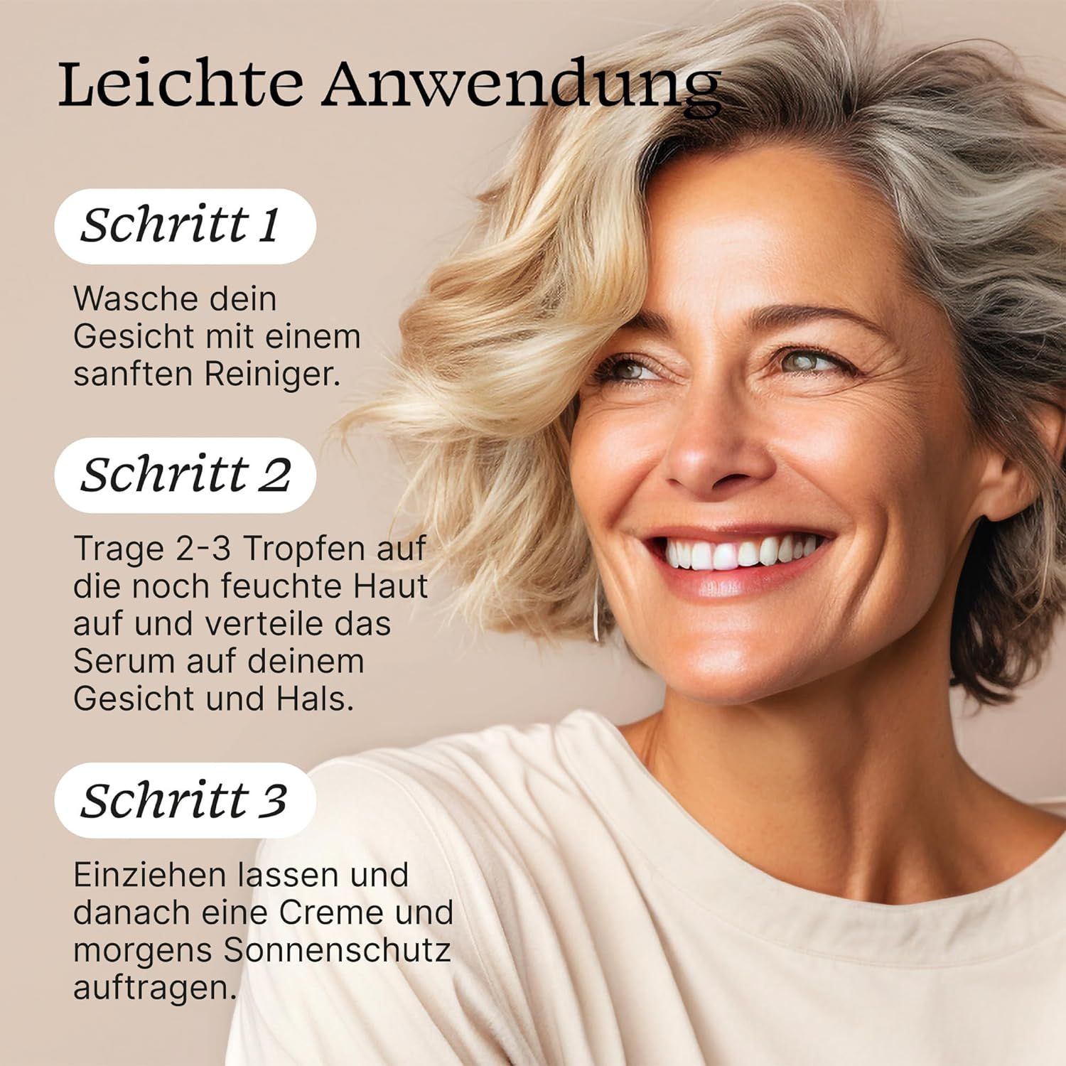 Gesichtsserum mit Hyaluronsäure + Vitamin C | keine Zusatzstoffe | Hyaluron Serum Plants Are Purple