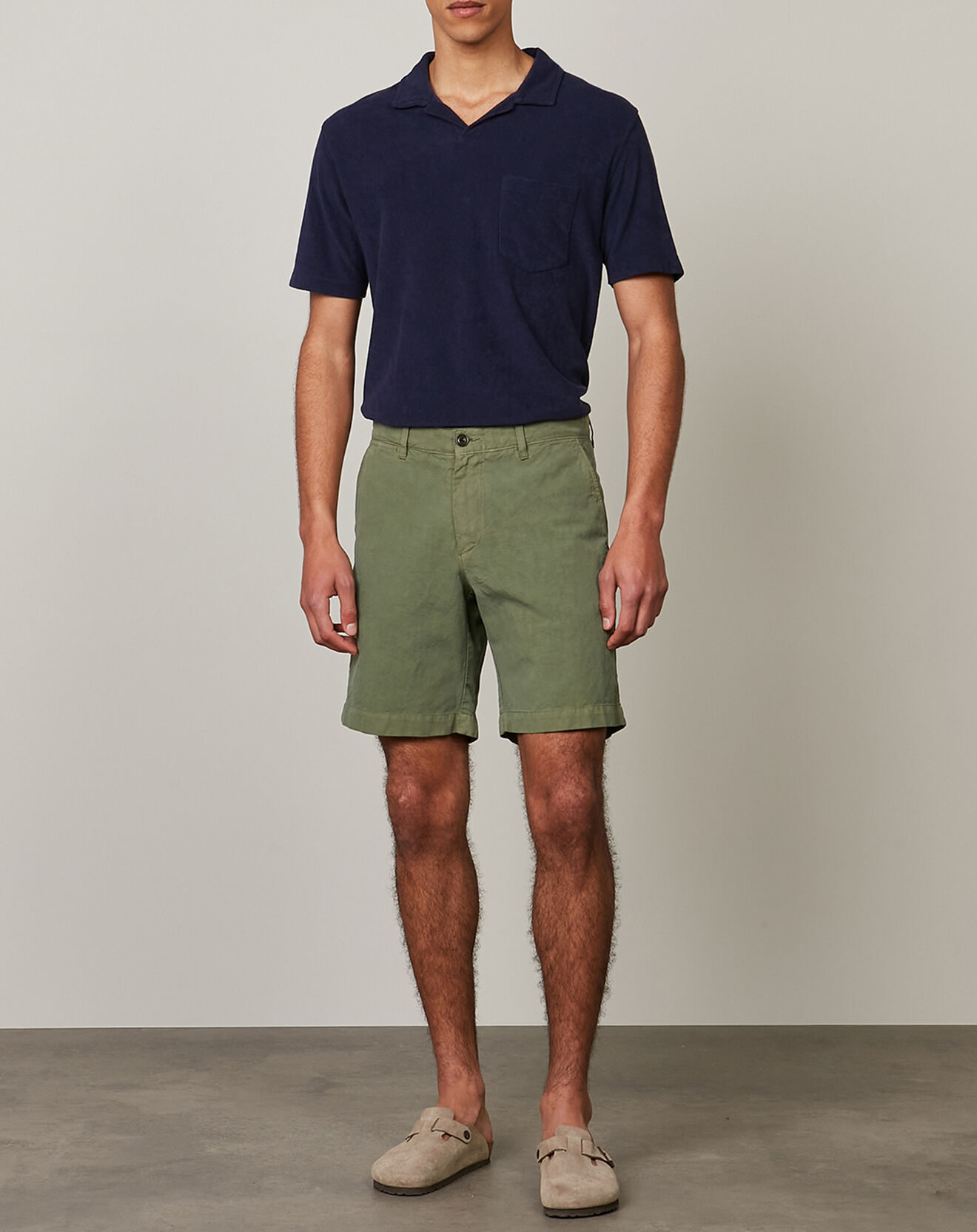 Hartford Short en Coton & Lin Byron camo