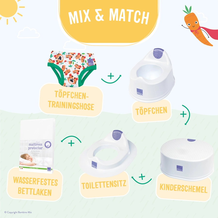 Bambino Mio Töpfchen-Trainingshose, Junge Mixed Dino, 5er Packung