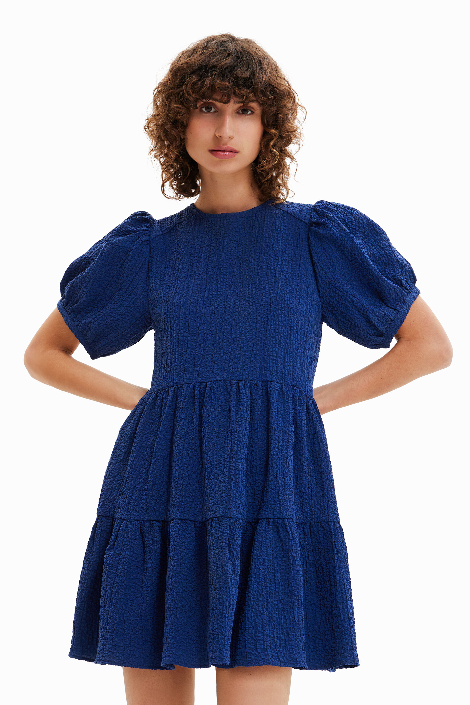Robe courte texturée